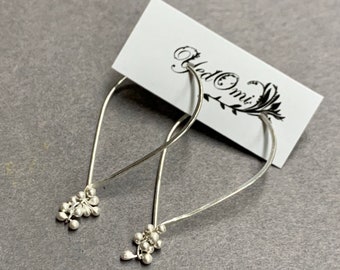 Extra Small Tear Hoop Earrings in Sterling Silver and 14k Goldfilled Options