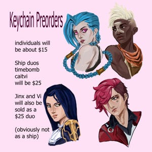 Pre- Order) Arcane Keychains - League of legends