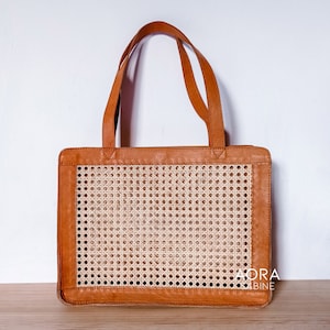 DAYU BAG - Rattan Bag, Handbag, Summerbag, Rattan Leather, Leather Bag, Bali Bag, Bucket Bag, Woven, Webbing Rattan, Sling Bag, Straw Bag