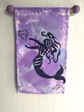 Mermaid Hanging Banner in Purple Sage 8"x15" product logo