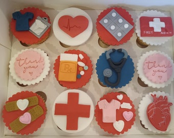 Krankenschwester-Cupcake-Topper 12