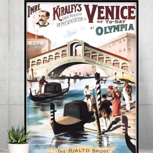 Vintage Italy Wall Art, Vintage Venice Travel Print, Vintage Venice Travel Poster, Vintage Venice Poster, Vintage Venice Wallart, Digital