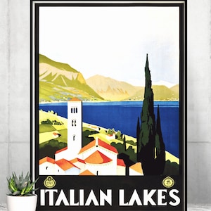 Vintage italienisches Zug Reiseplakat, Vintage italienisches Reiseplakat, Vintage Zug Plakat, Vintage italienisches Zugplakat, italienisches Reiseplakat