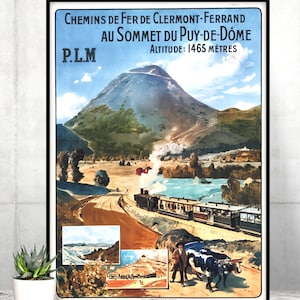Vintage Franse treinreisposter, vintage treinreisposter, vintage treinposter, vintage Franse treinposter, Franse reisposter