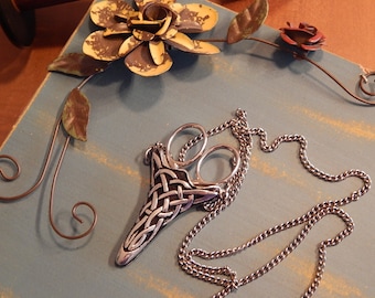 Traditional Celtic Chatelaine with Etui Scissors 2 3/4"