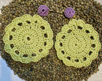 Circles Crochet Earrings