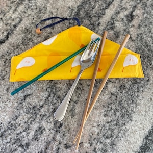Lunch Cutlery Set - Chopsticks and Spork