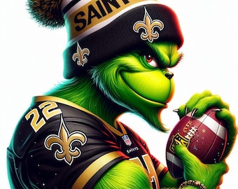 New Orleans Saints Grinch PNG