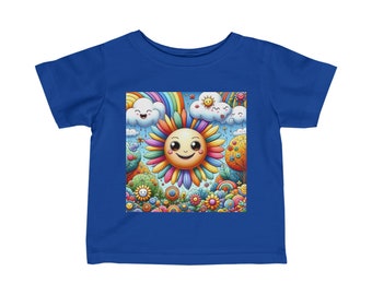 T-shirt en jersey fin Crazy Creative Imaginarium pour bébé