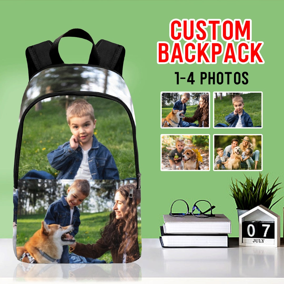 Custom Photos Backpack,personalized School Bag for Boy,custom Back to