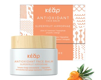 Kear AntiOxidant Gezichtsbalsem, 50 ml • Natuurlijke verdediging voor tijdloze schoonheid, anti-veroudering, vitamine C en E, schone huidverzorging, niet giftig, dierproefvrij