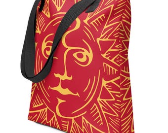 Radiant Sun Goddess : All-Over Print Tote