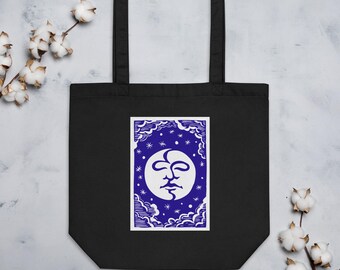 Mystical Moon Goddess : Organic Cotton Tote