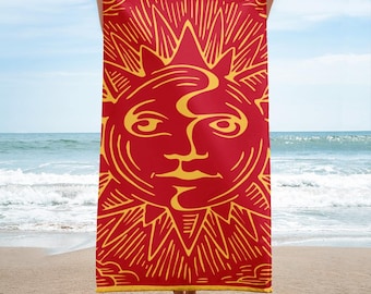 Radiant Sun Goddess : Beach Towel