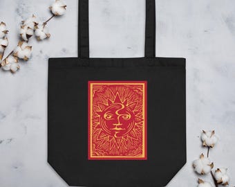 Radiant Sun Goddess : Organic Cotton Tote