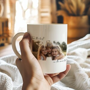 Custom Dad Photo Mug, Personalized Mug With Picture for Father, Customized Dad Gift For Him, Fathers Day Photo Gift from Daughter, Best Dad
