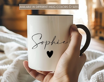 Personalized Name Coffee Mug, Custom Coffee Mug Gift For Friend or Coworker Leaving,Name Mug Personalized, Personalized Coffee Mug with Name