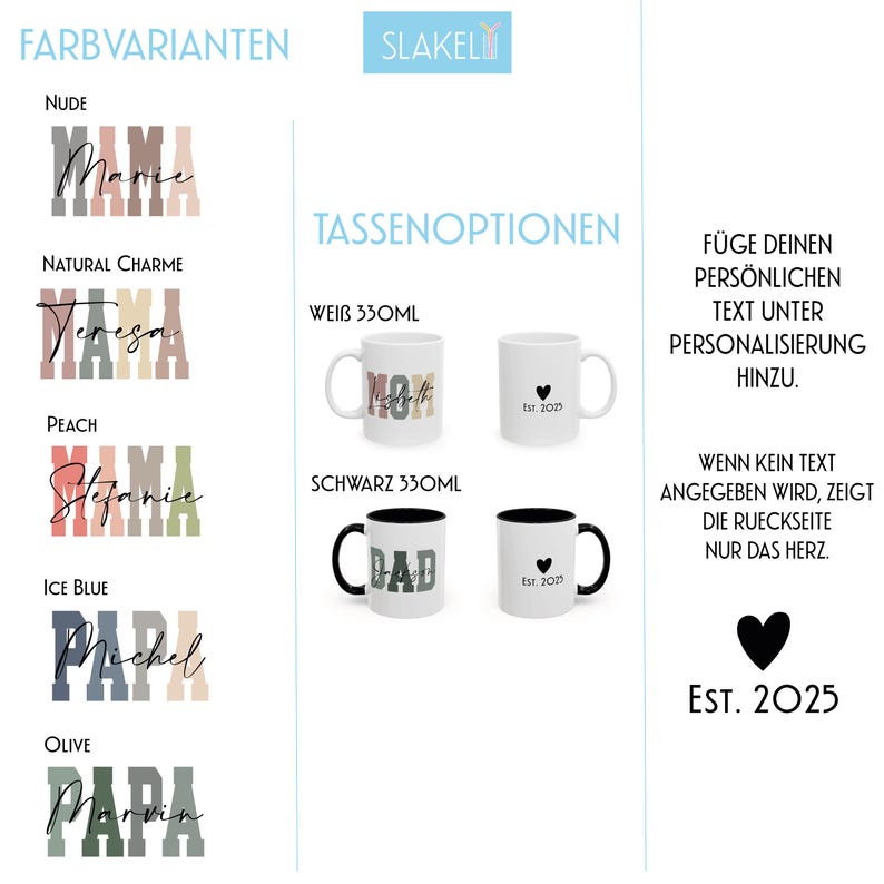 Personalisierte Mama Papa Tasse, Tassenset Schwangerschaft Verkünden für werdende Eltern, Geschenk für schwangere Freundin, Du wirst Papa