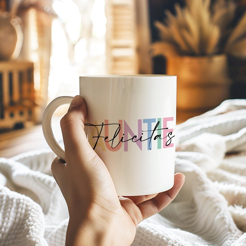 Custom Pregnancy Reveal Mug for New Aunt and Uncle Baby Announcement ...