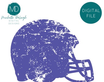 Distressed Football Helmet Digital File SVG, Football Helmet SVG, Cricut, Silhouette Digital File, Cricut Digital File, Football Svg, Decal