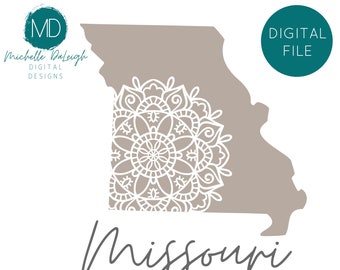 Missouri Mandala SVG State of Missouri Cut File Missouri PNG Missouri State Vinyl File State of Missouri Mandala Missouri SVG Missouri  svg