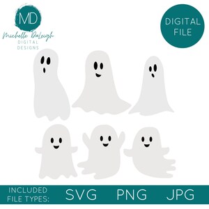 Ghost PNG | Ghost SVG | Ghosts PNG | Spooky Web | Halloween svg jpg | Halloween Ghosts | cute ghost png svg jpg | Digital Download Bundle