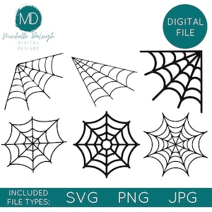 Spider Web Cut File | Spider Web SVG | Spider Web Design | Spooky Web | Halloween SVG | Halloween PNG | Spider Webs | Spider web png | web
