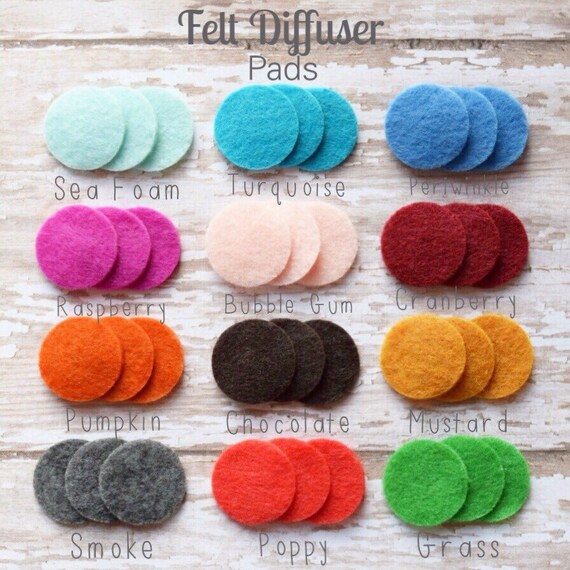 Felt Pads for Essential Oil Diffuser Necklaces 25 Felt Pads Etsy