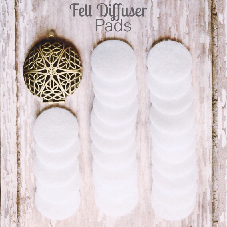 Felt Pads for Essential Oil Diffuser Necklaces 25 Felt Pads Etsy