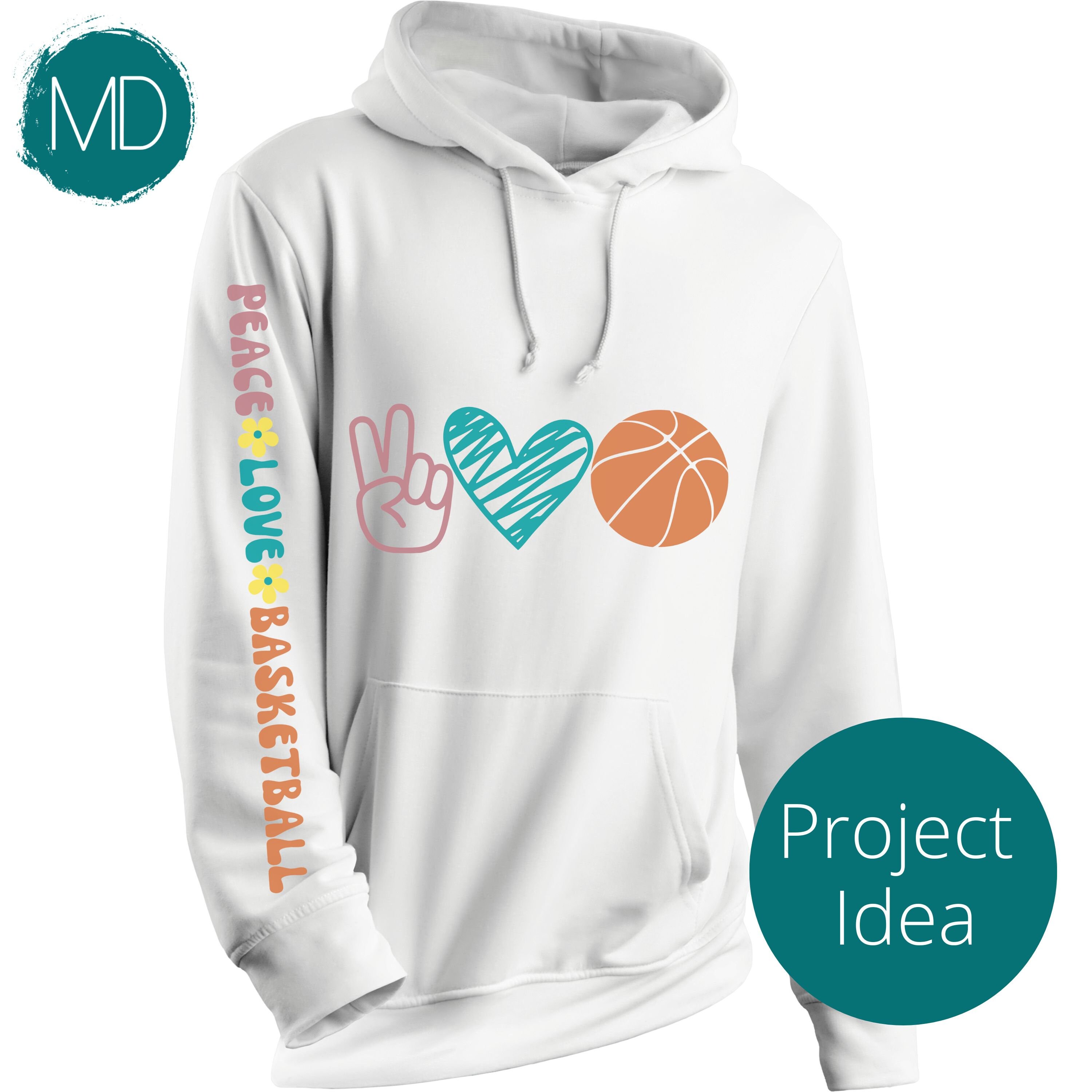 peace love and basketball hoodie