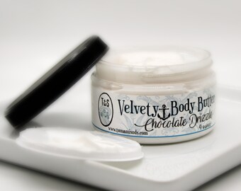 Velvety Body Butter chocolate drizzle 4 oz. Jar