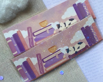Bookshelf Cat Bookmark: Holographic Bookish Accessory
