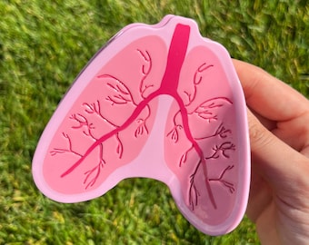 Anatomical Lung Hair Claw: Medical Science Gift