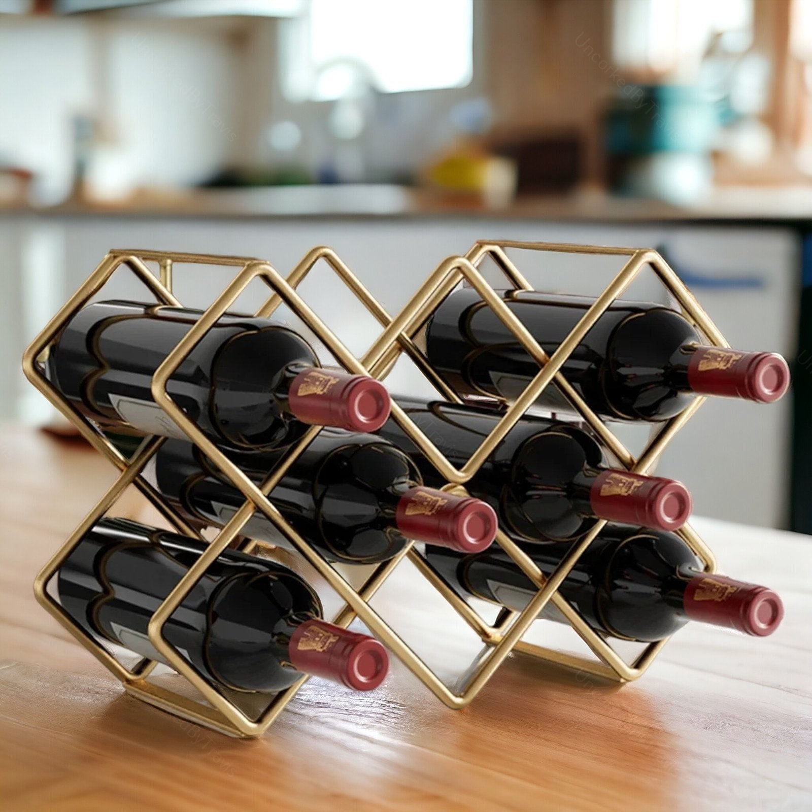 Metal Wine Rack Beehive Wine Rack, Modern Wine Bottle Holder