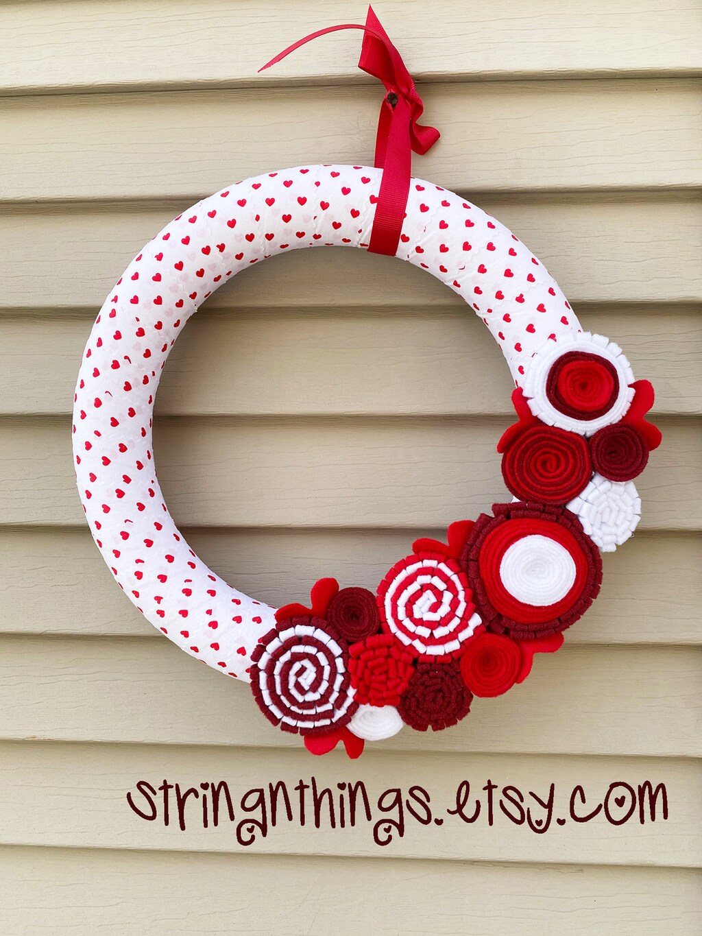 80 Pezzi Ghirlande Rosse A Cuore In Feltro Per San Valentino – 1,6 M Di Decorazione Pre-assemblata, Per Casa, Matrimonio, Festa