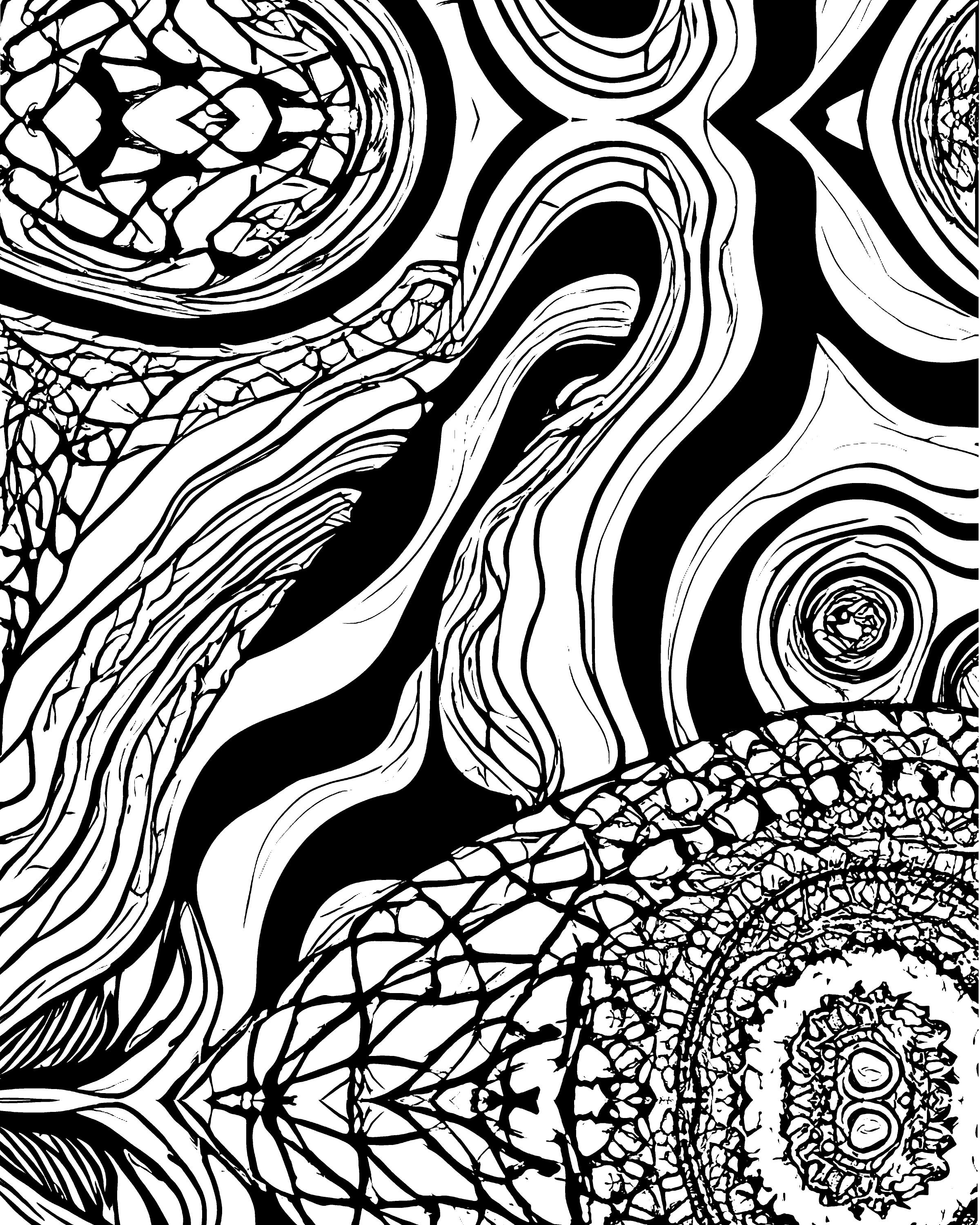 Adult Abstract Coloring Pages - PDF Download - 31 Pages - Etsy