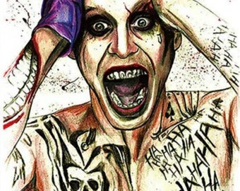 Joker Hahaha Tattoo Etsy Joker Hahaha Tattoo Etsy