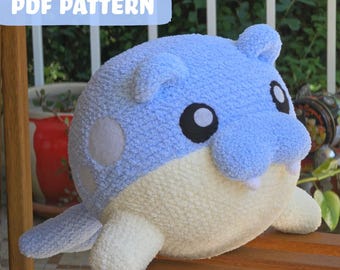 Snowball Seal - Amigurumi Digital Crochet PDF PATTERN