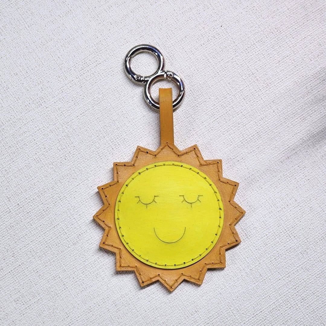 Lovely Sun Bag Charm, Cute Sun Keychain, Sun Handbag Charm, Cute ...