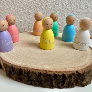 Days Of The Week Pegdolls Montessori Rainbow Pegdolls Learning