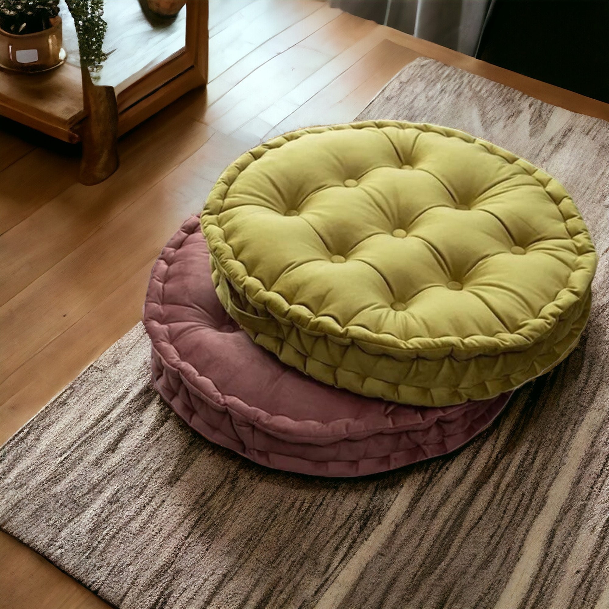 Large Round Cushion Etsy