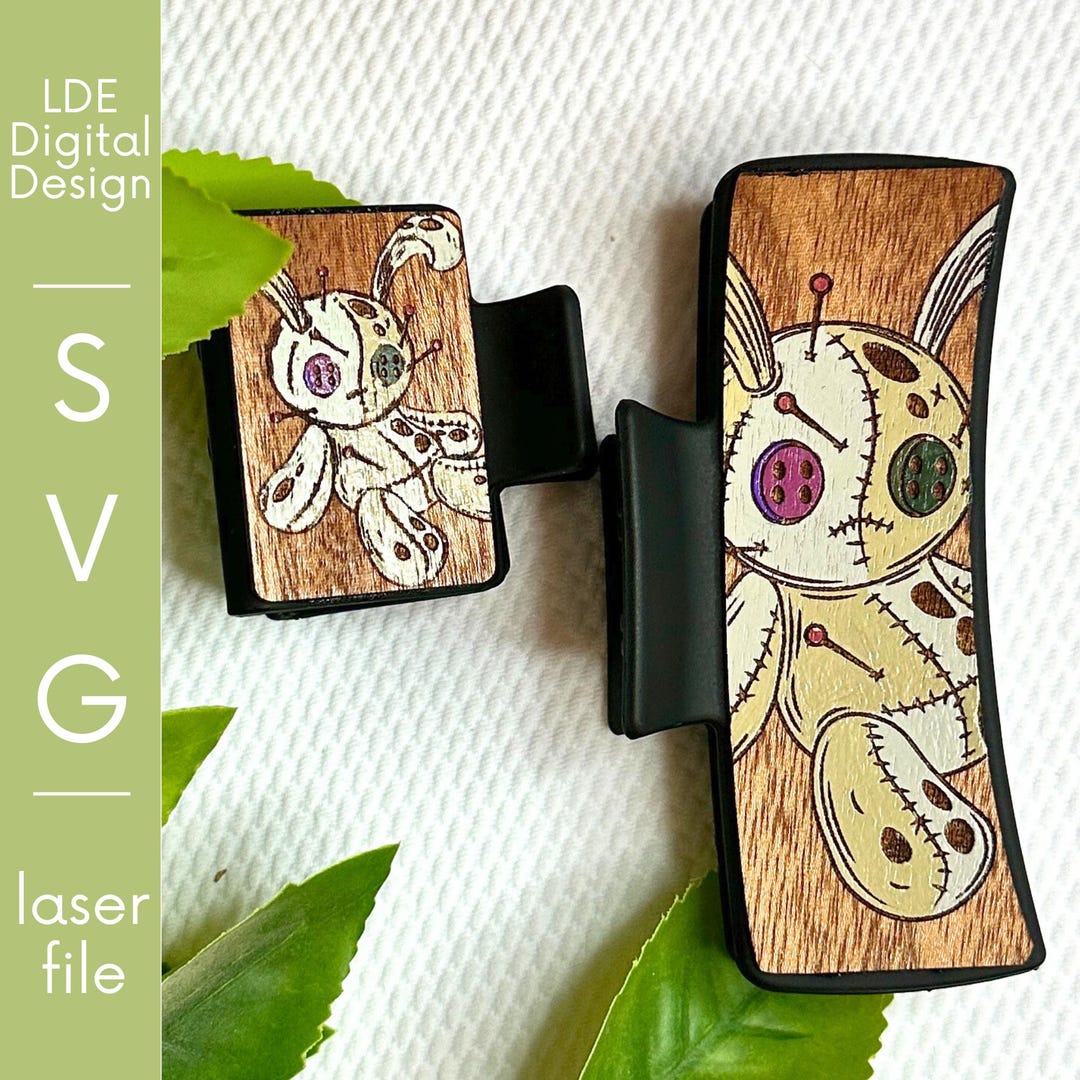 Voodoo Doll Hair Clip SVG | Laser Cut File (digital Download) - Etsy