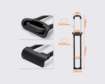 Telescopic Retractable Luggage Handle with Button – 2-Position Adjustable Suitcase Handle ЧМВС-003