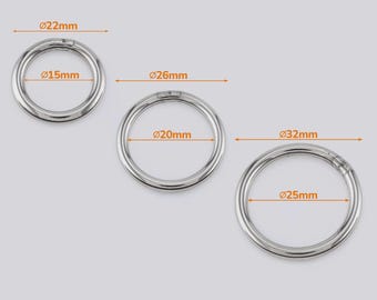 Stainless Steel Bag Ring MD-0194 | Metal O-Ring for Bags, Backpacks, Wallets & Leathercraft