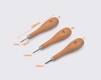 Sewing Awl for Leather Sewing OKA Japan 1073 Leather Working Handmade