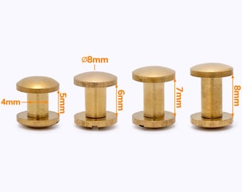 Metal fittings Brass belt screw 5, 6, 7, 8 mm accessories for Belt High Quality А525