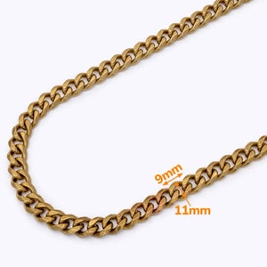 Metal fittings Brass chain for bag 11/9 mm per meter accessories for bags High Quality А545