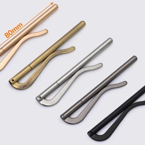 Geldklammer Geldscheine Portemonnaies Geldbörse Galvanic Coating 80mm 5 Farben zur Wahl Belederung Handmade