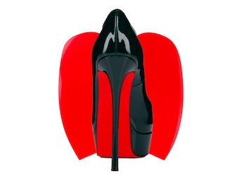 Outsole Red Glossy Shoe Outsole for Shoes by CASALi MIRROR 1 mm Italian Elegance RED Prevention