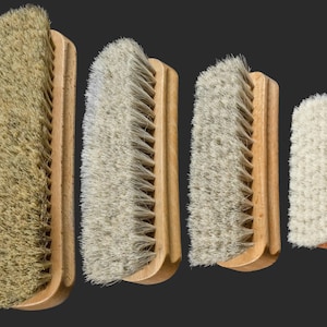 Universal Brush with Natural Bristles, For Сleaning and Сare 4 sizes to choose